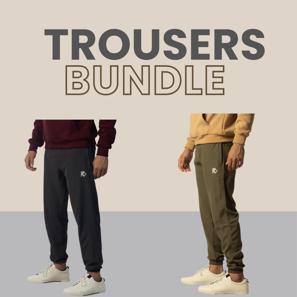 RKO Micro-Stretch Trousers for Men - Pack of 2