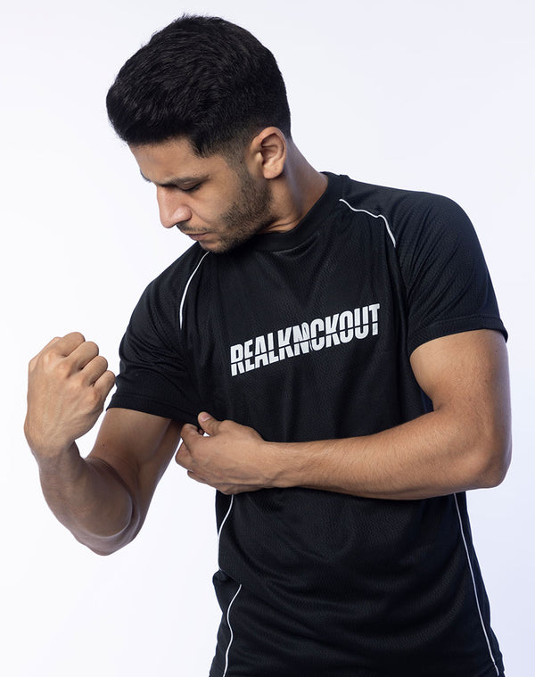 Performance Mesh Tee – Black