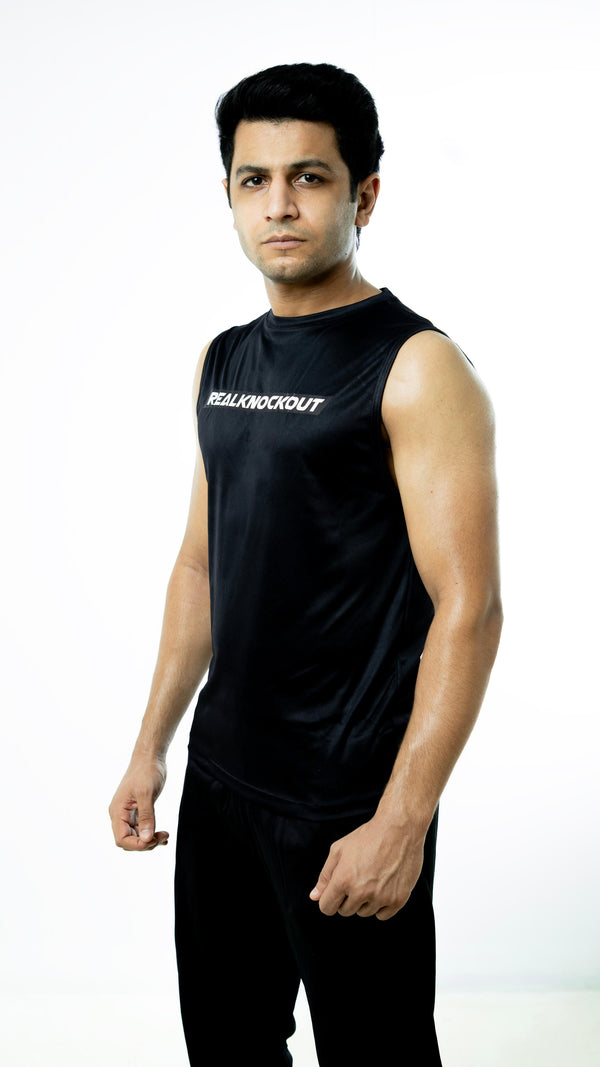 Black Muscle Tank – Performance Fit